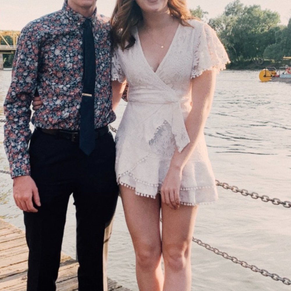 Selfie Leslie White Lace Dress